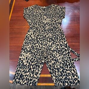 Women’s Leopard Print Jumpsuit Halogen